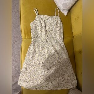 Old Navy Yellow Floral Midi Dress